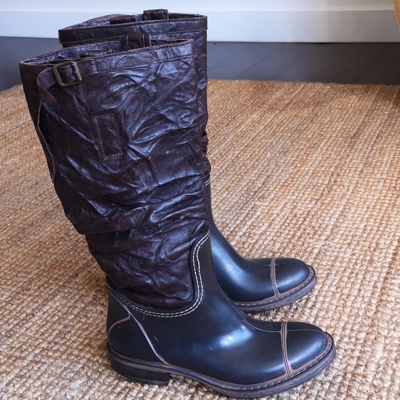 Cento X leather and rubber boots - Picture 3 of 15
